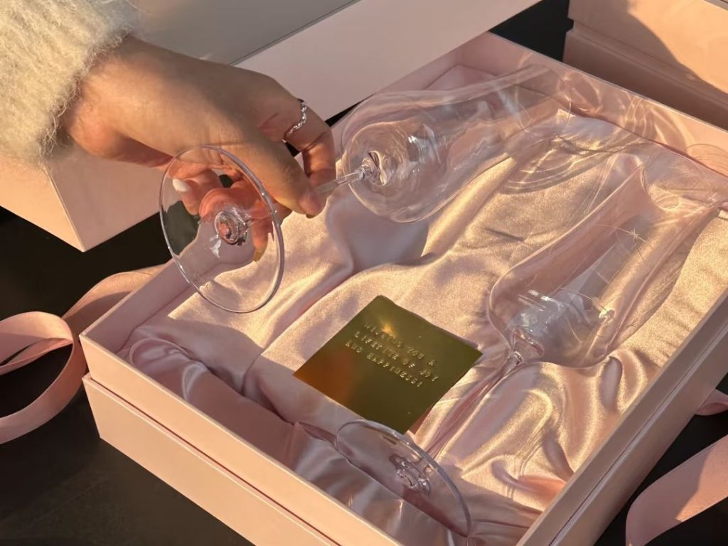 champagne glass​-22-Champagne flute glass​ gift set (pair)​​
