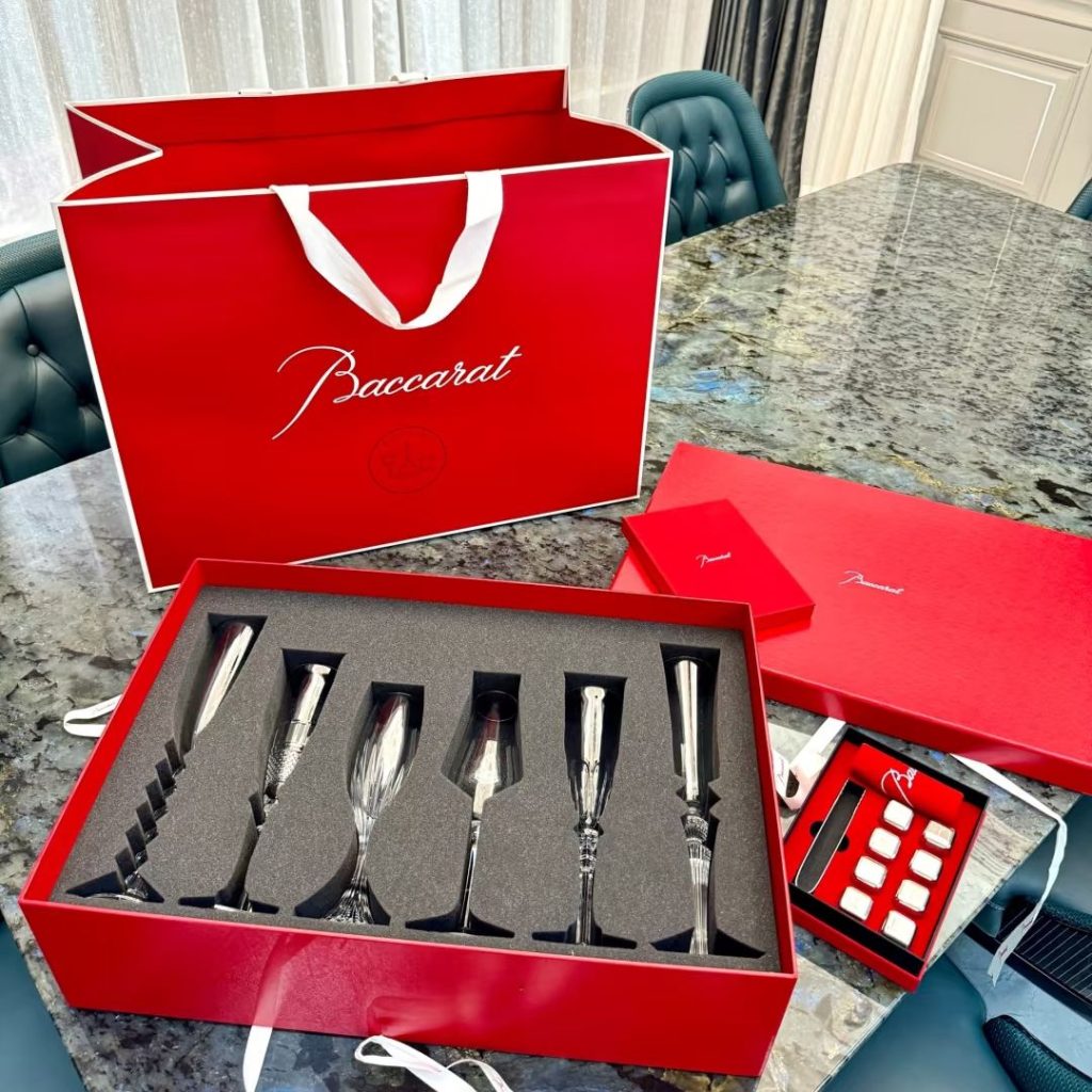 champagne glass​-29-Baccarat champagne glass gift set