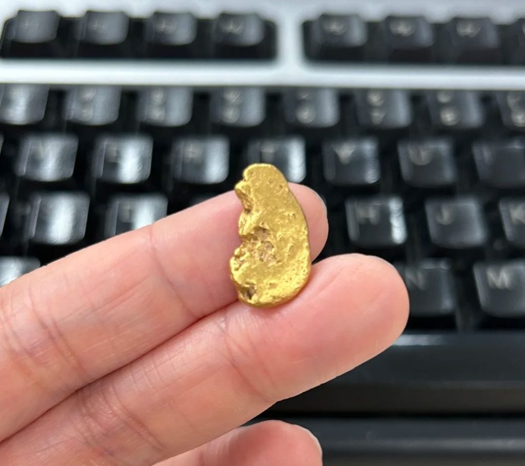 gold nugget earrings​-10-Small monkey