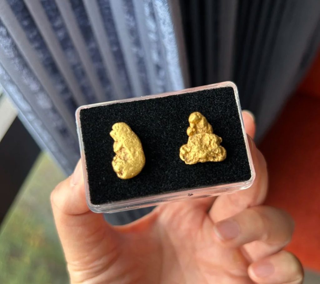 gold nugget earrings​-11-Small monkey