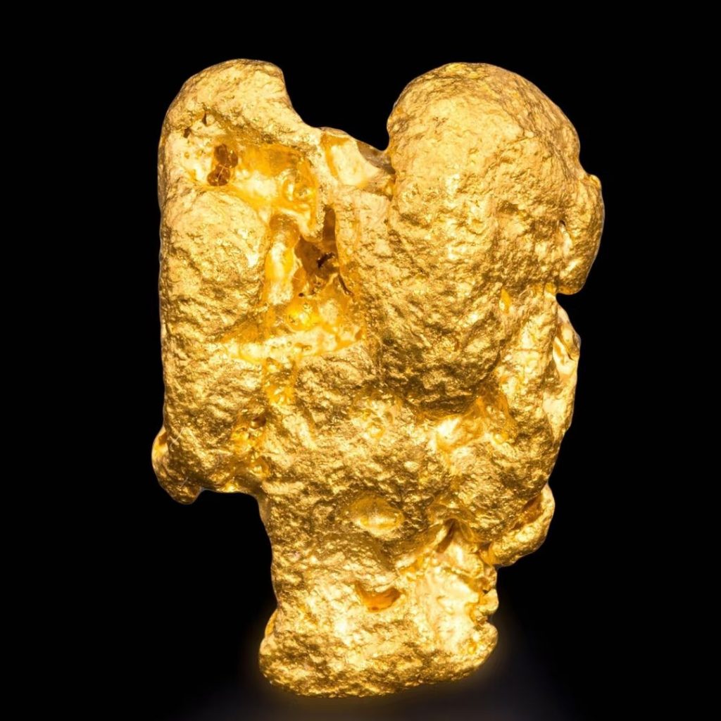 gold nugget earrings