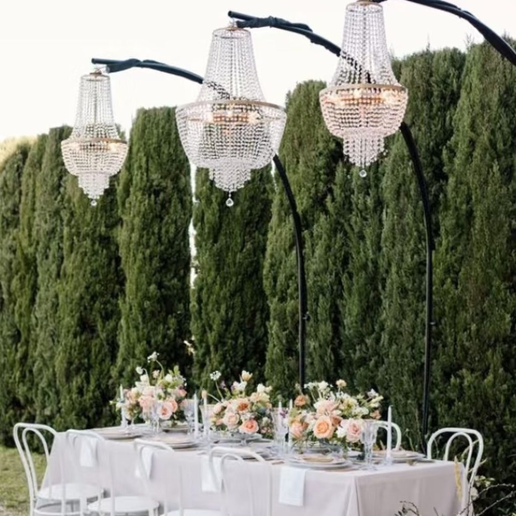 outdoor pendant lighting​-24-Banquet crystal