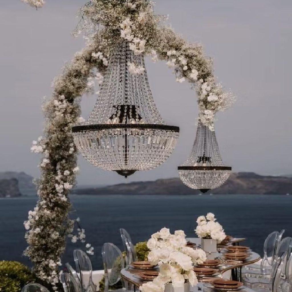 outdoor pendant lighting​-26-Banquet crystal