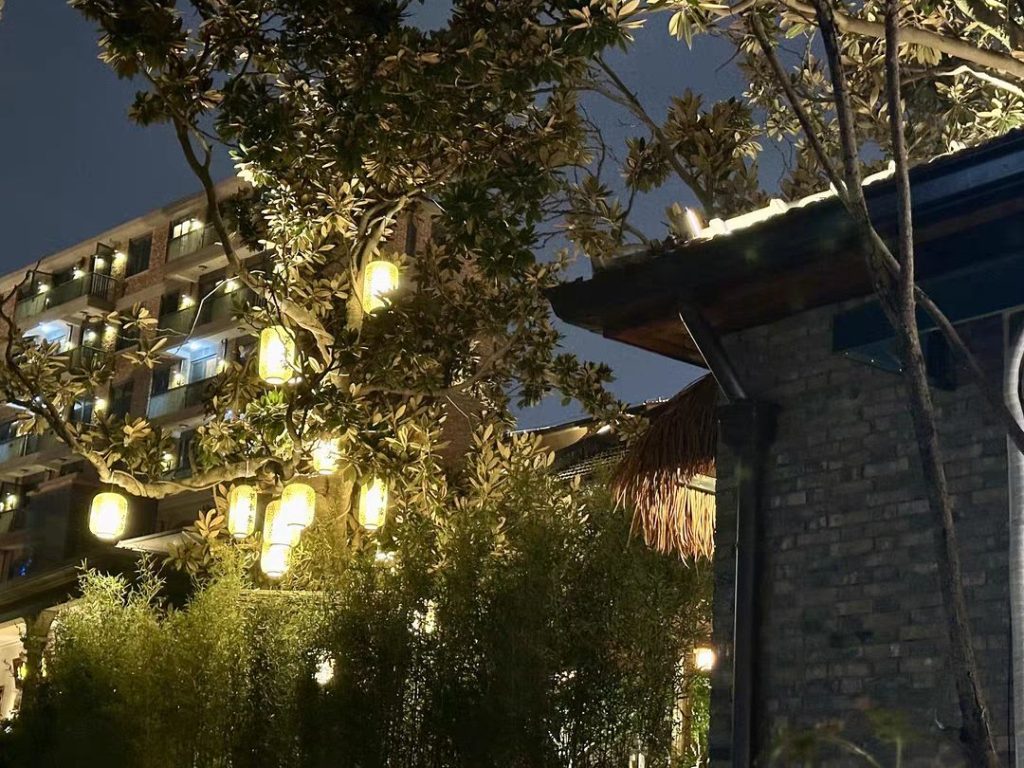 outdoor pendant lighting​-40-Bamboo wicker lantern