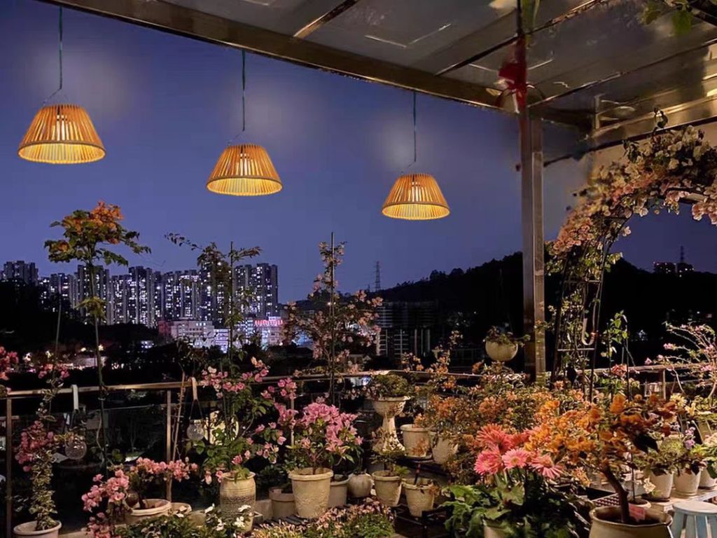 outdoor pendant lighting​-43-Solar rattan