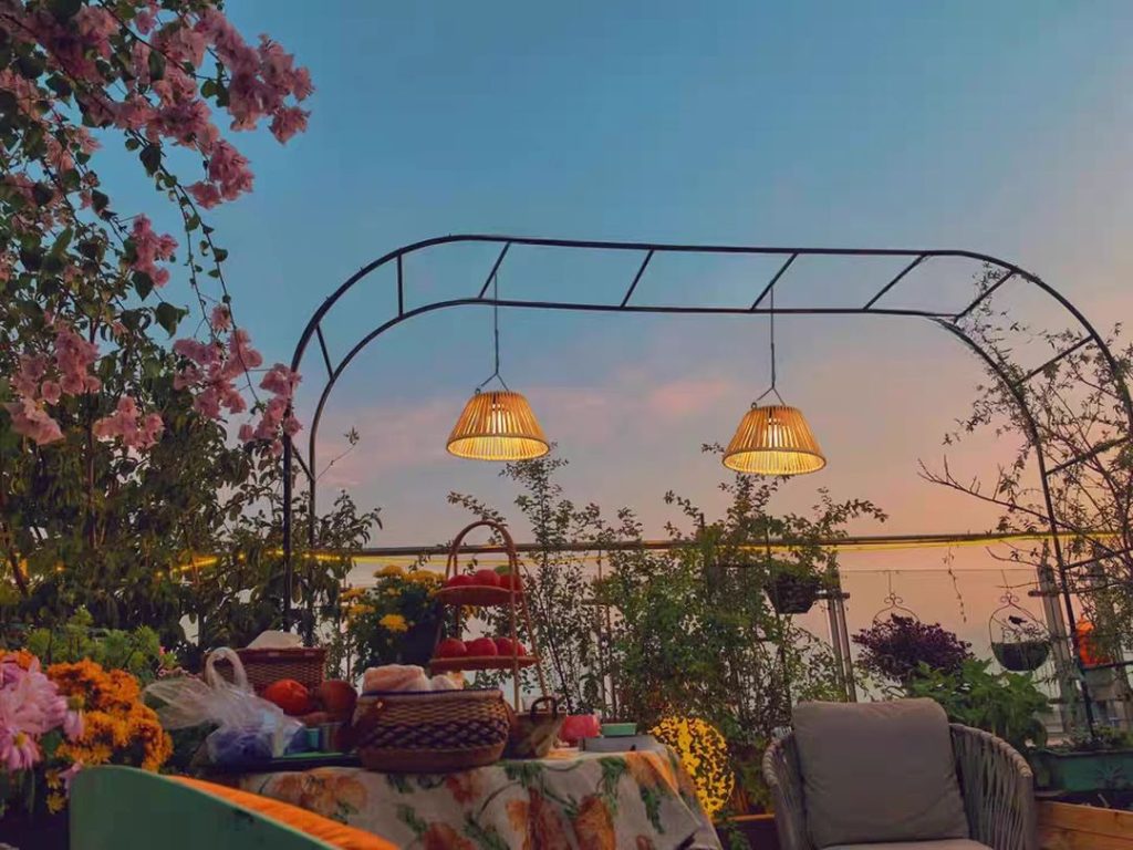 outdoor pendant lighting​-46-Solar rattan