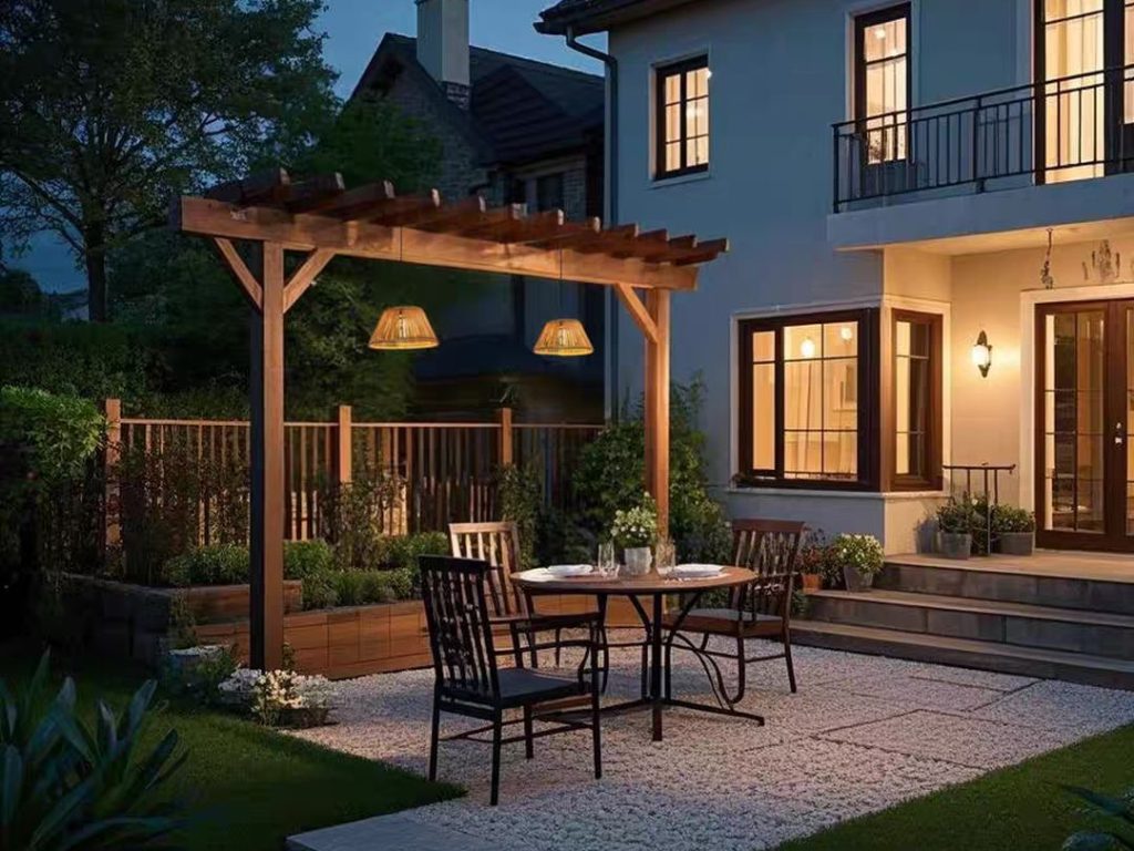 outdoor pendant lighting​-49-Solar rattan