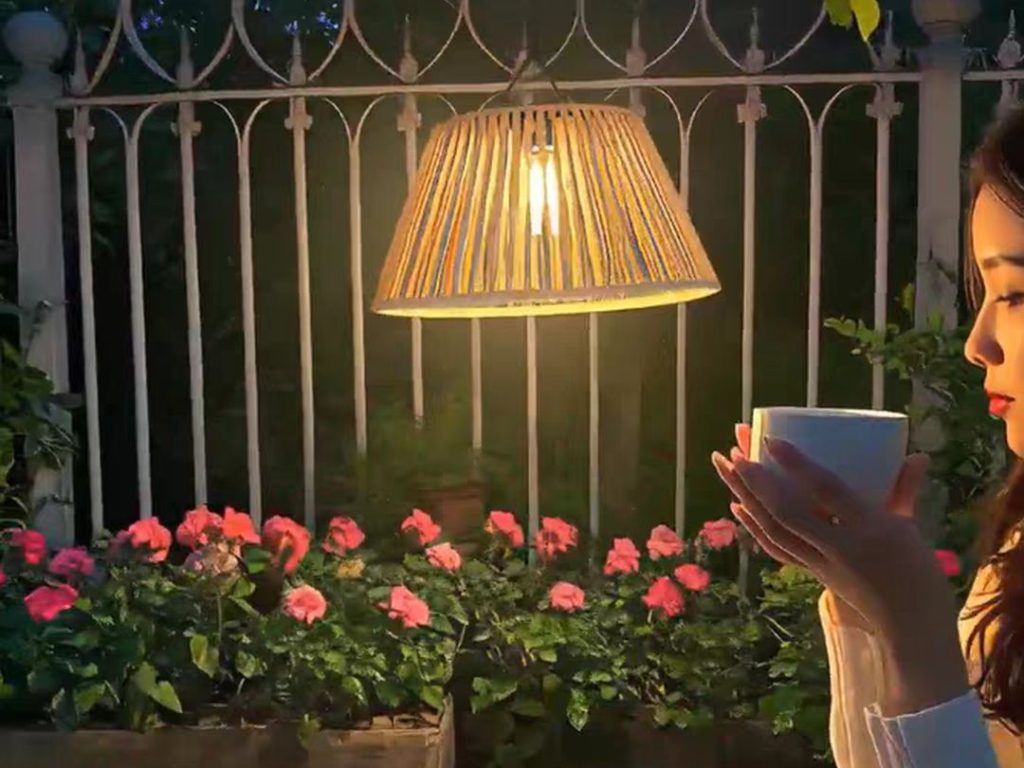 outdoor pendant lighting​-51-Solar rattan