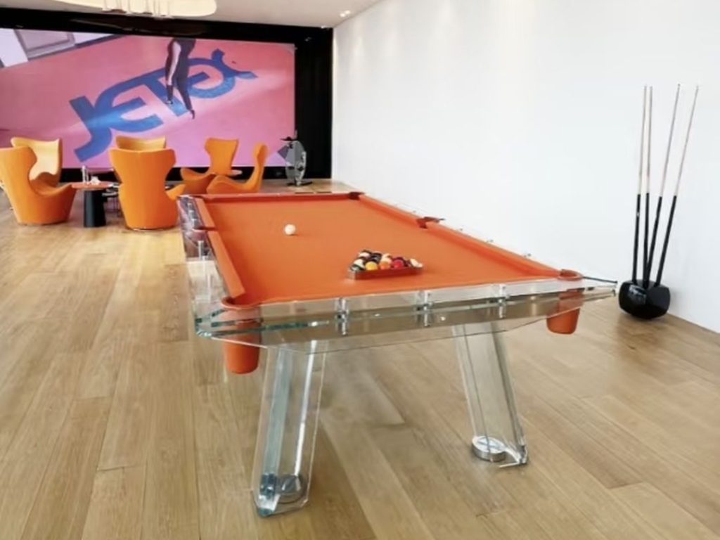 outdoor pool table​-23-​Tempered glass-orange
