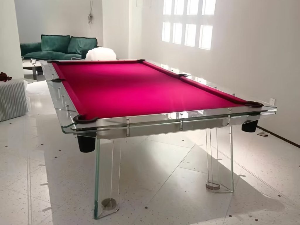 outdoor pool table​-28-​Tempered glass-red