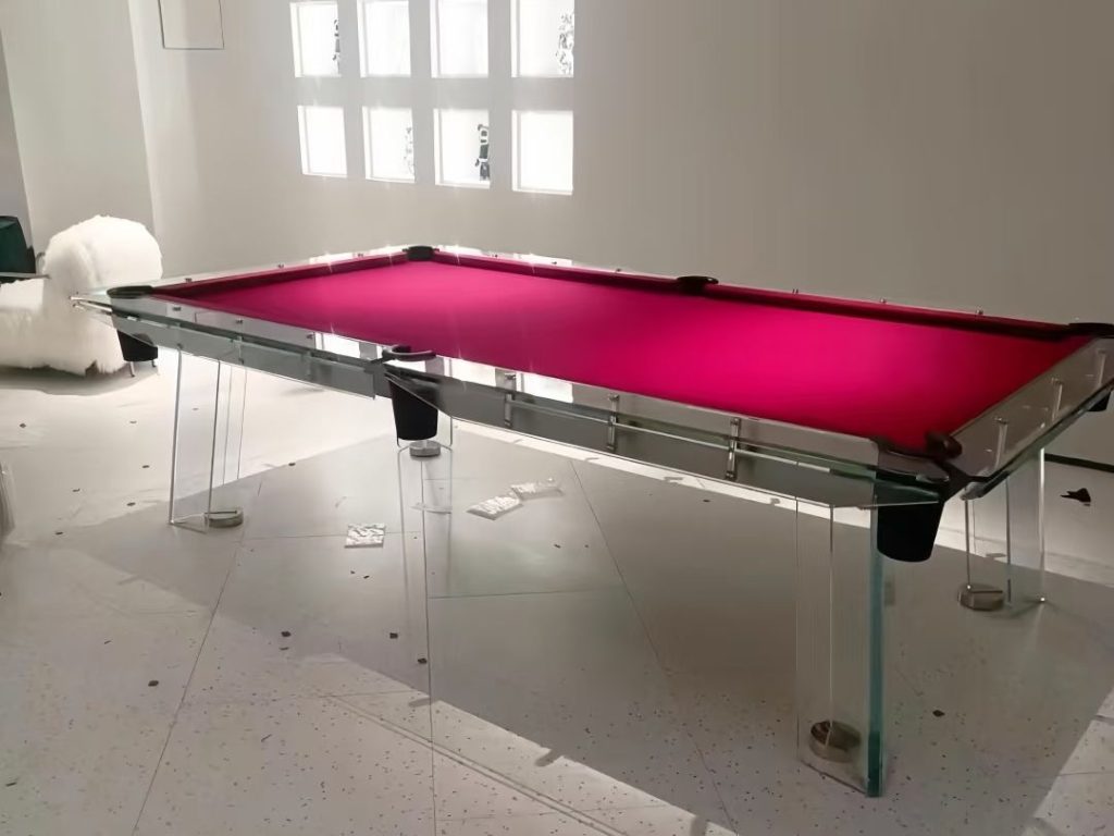 outdoor pool table​-29-​Tempered glass-red