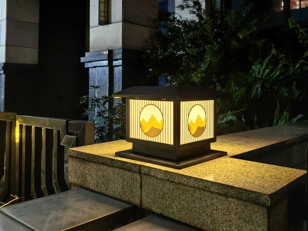 outdoor post lights​​-17-Japanese aesthetic
