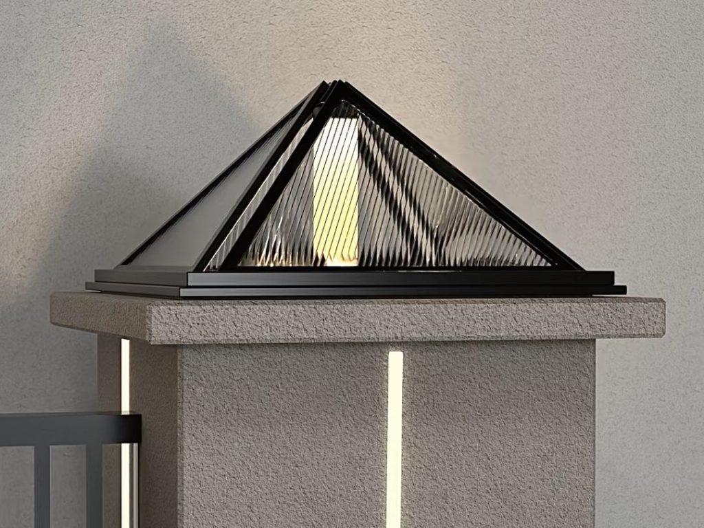 outdoor post lights​​-22-triangular design