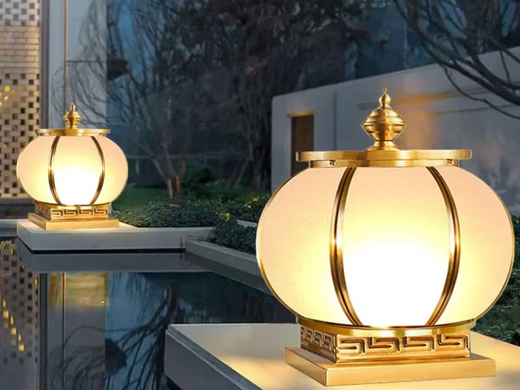 outdoor post lights​​-31-Chinese-style
