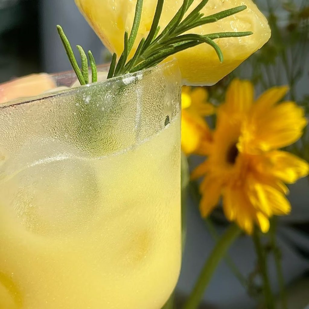 white rum​-10-Pineapple coconut white rum cocktail