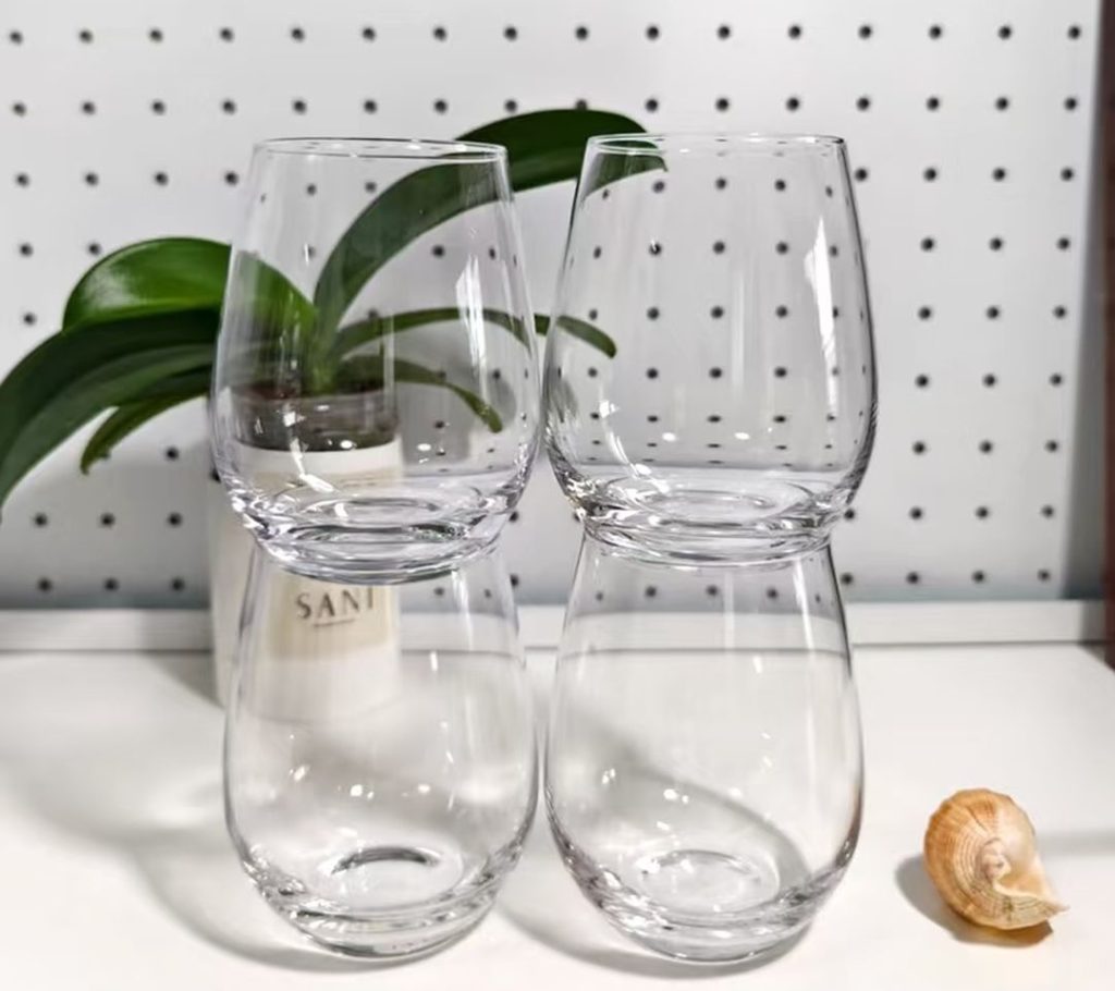Stemless Wine Glasses-22-Egg-cup style cocktail glasses stemless​