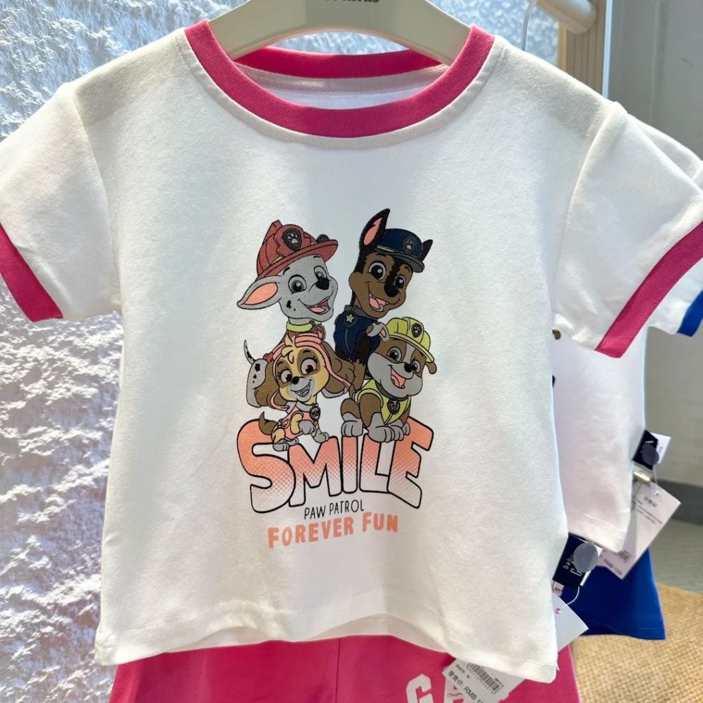 baby tee​-30-Paw Patrol cartoon print