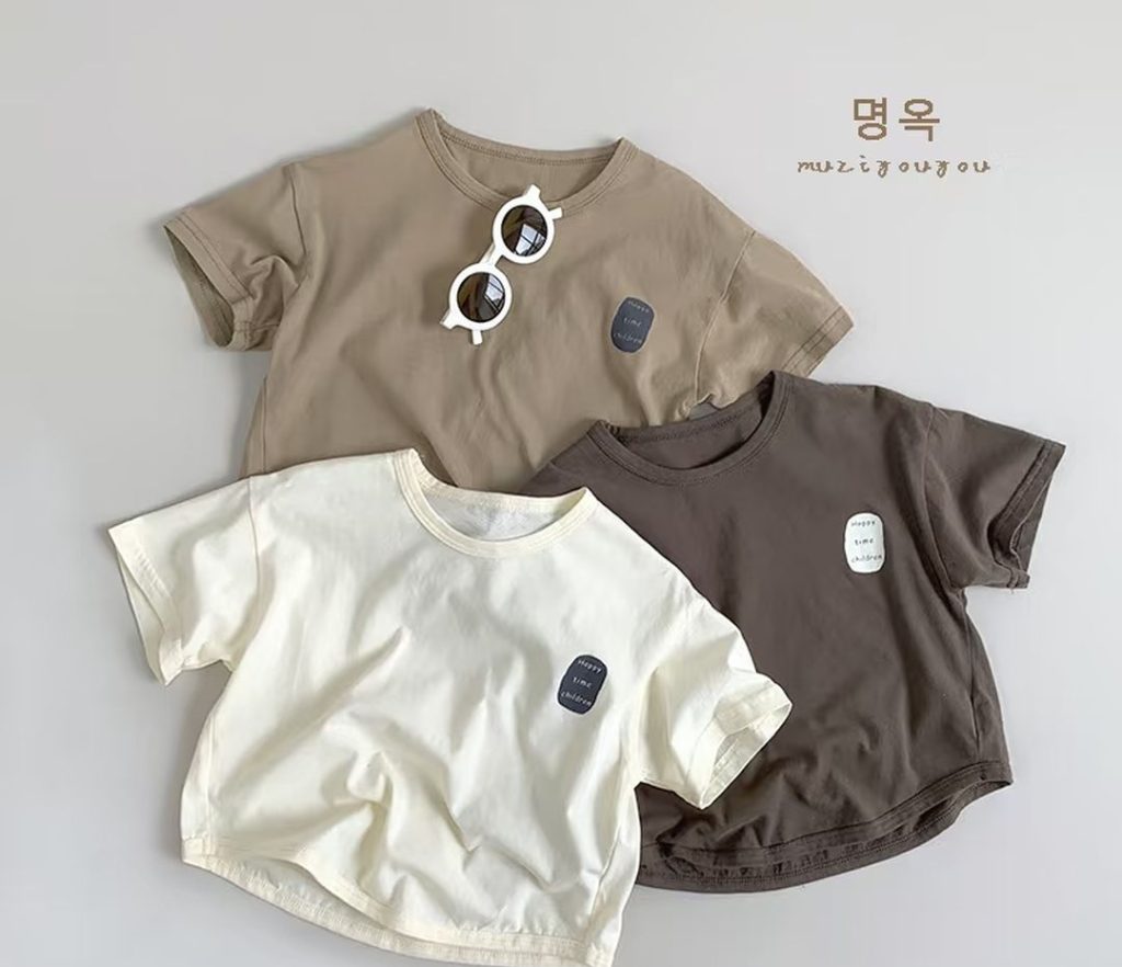 baby tee​-38-Multi-color Korean minimalist