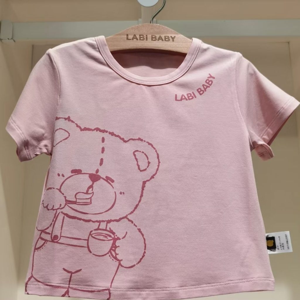 baby tee​-4-Pink bear print