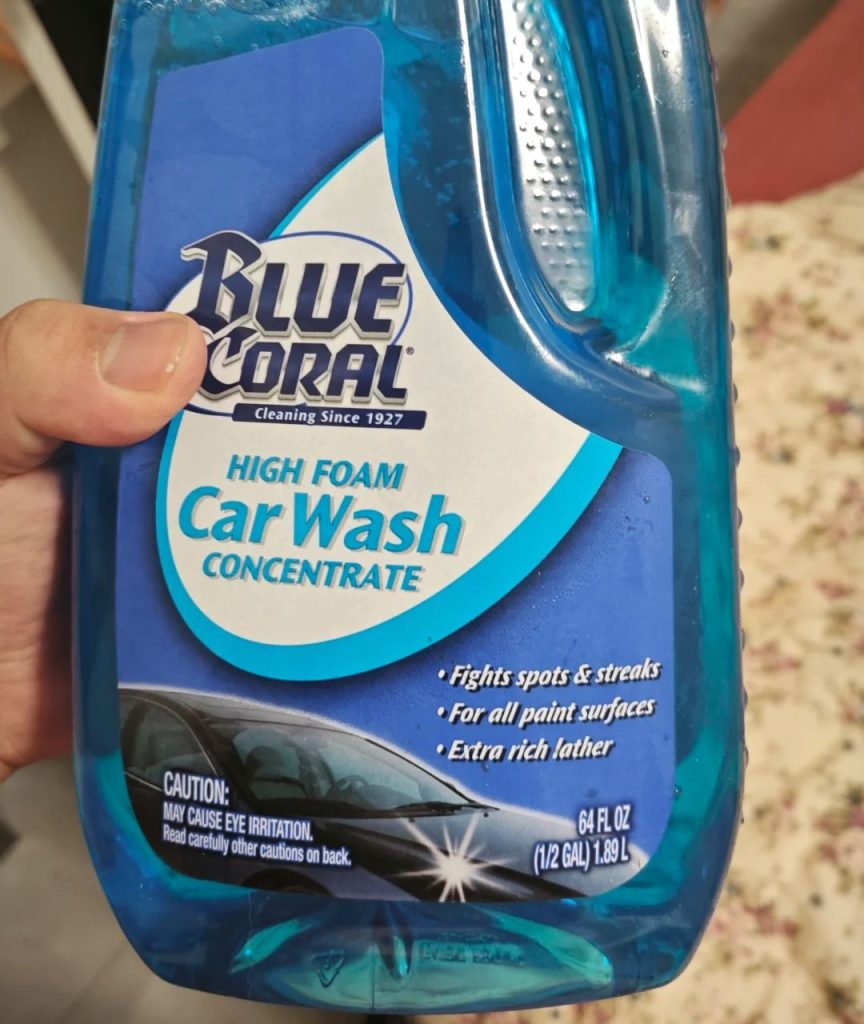 car soap​-1-Rainx-blue-coral