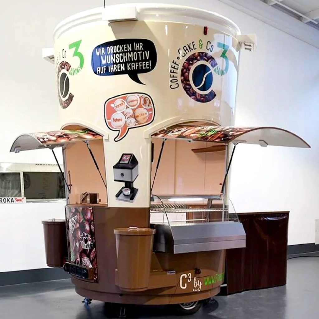coffee cart​-11-Coffee Cup-Shaped