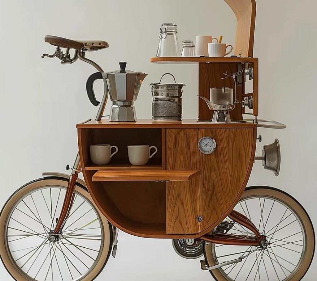 coffee cart​-6-Vintage-Style Bicycle
