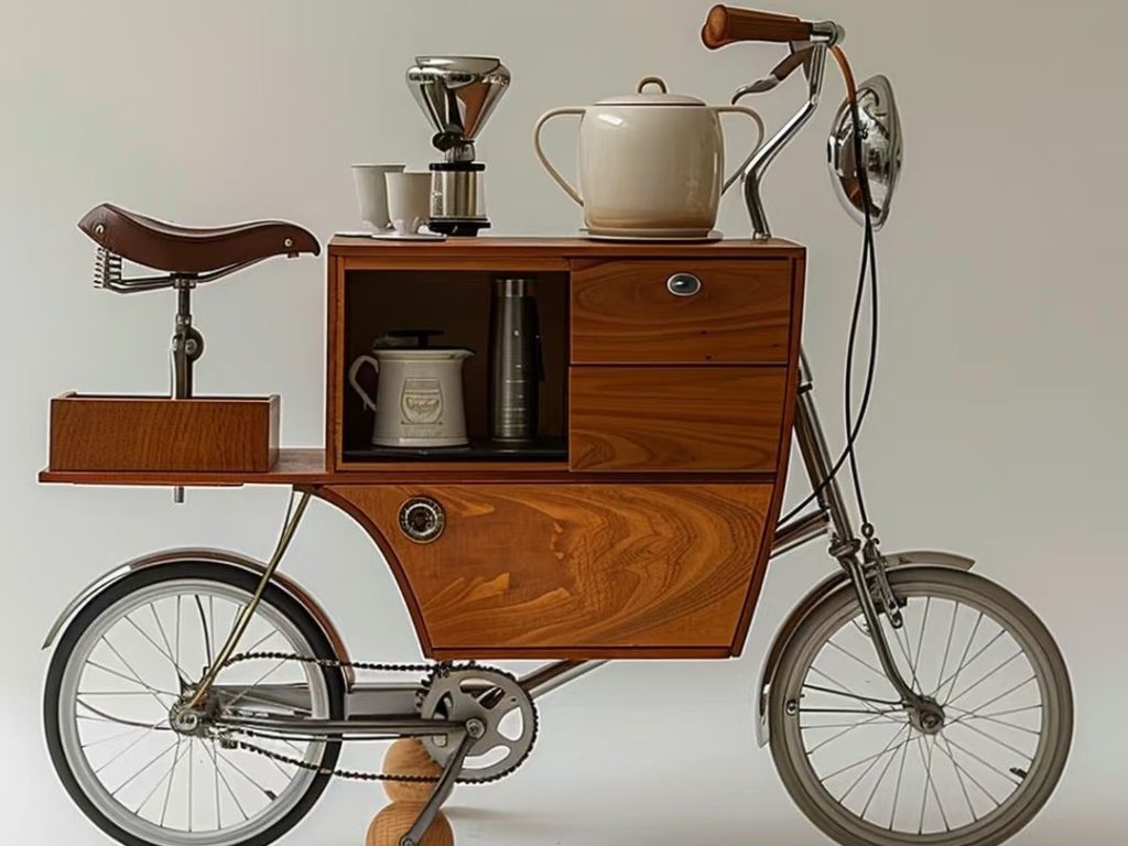 coffee cart​-7-Vintage-Style Bicycle