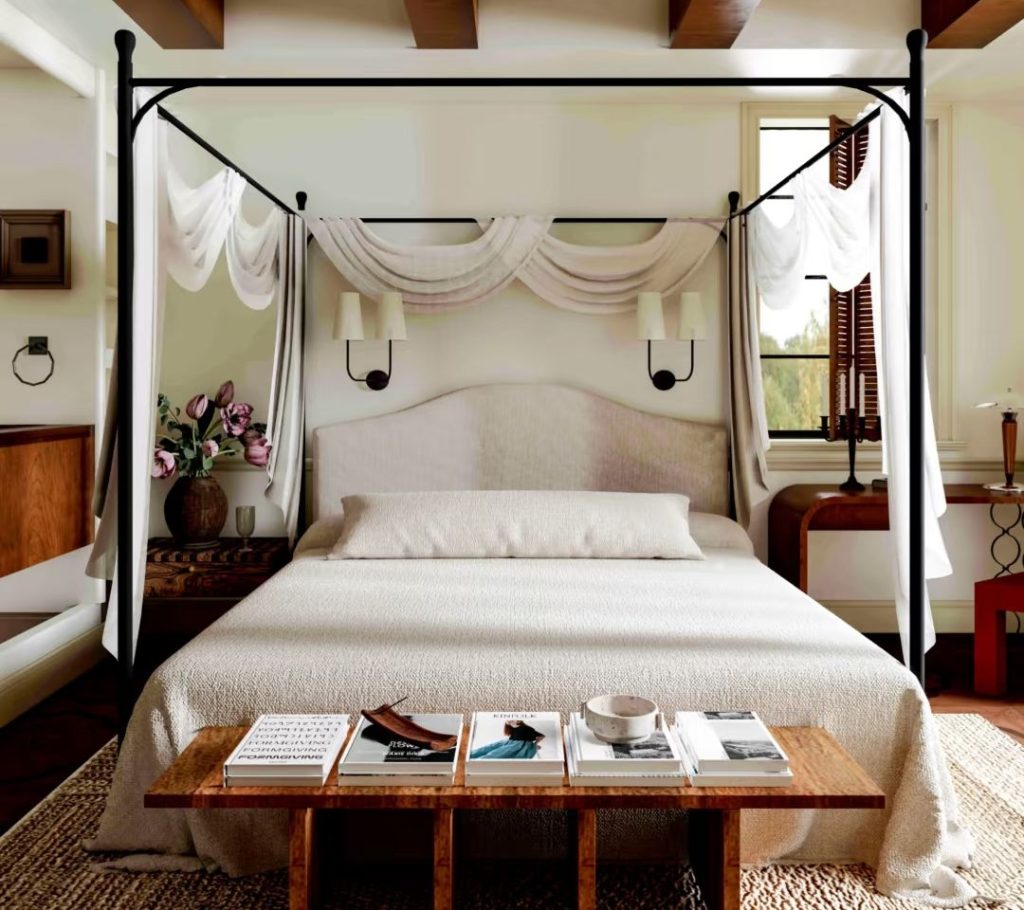 four poster bed​-36-Wrought Iron