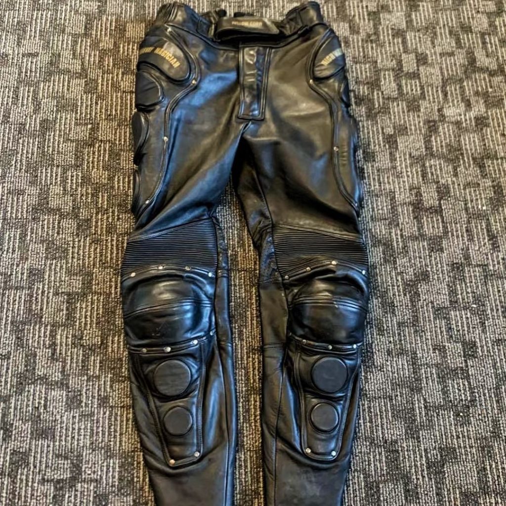 motorcycle pants​-1-Vintage YELLOW CORN