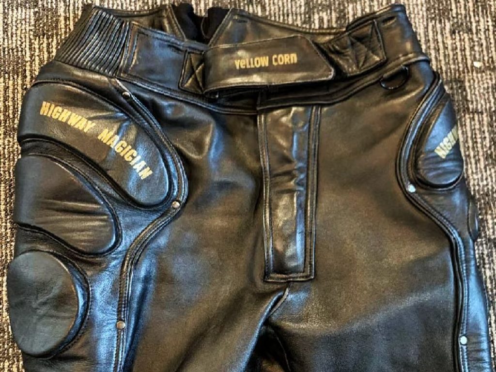 motorcycle pants​-2-Vintage YELLOW CORN
