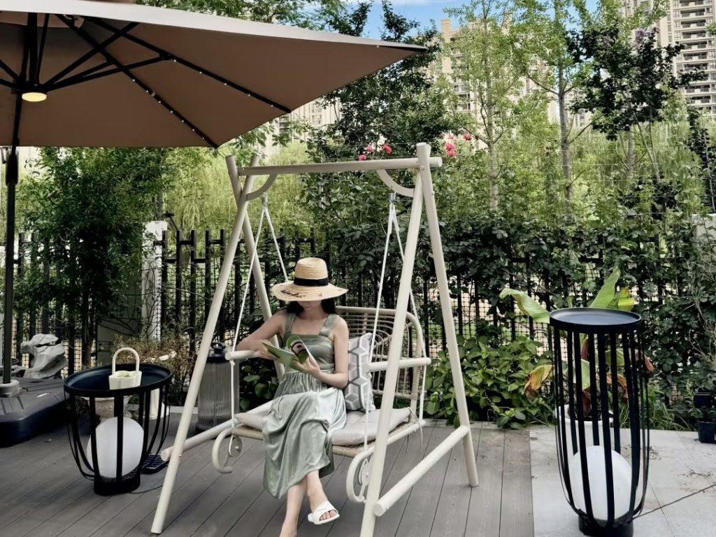 outdoor swing chair​-11-Triangular Base