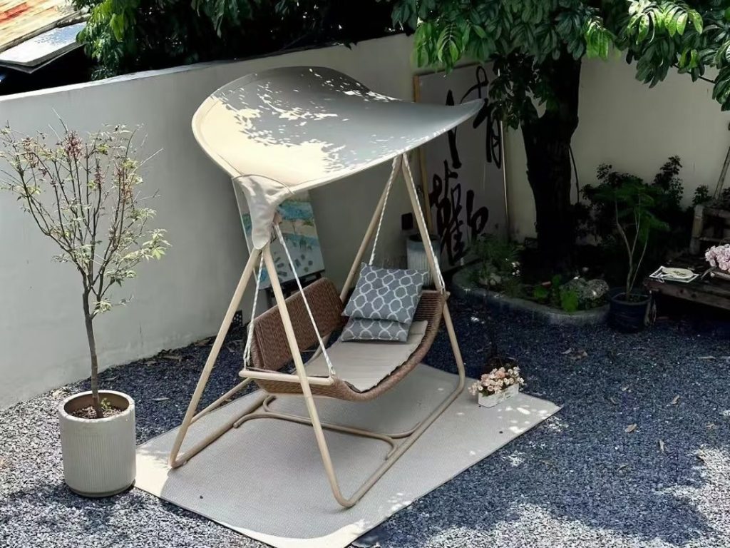 outdoor swing chair​-5-canopy