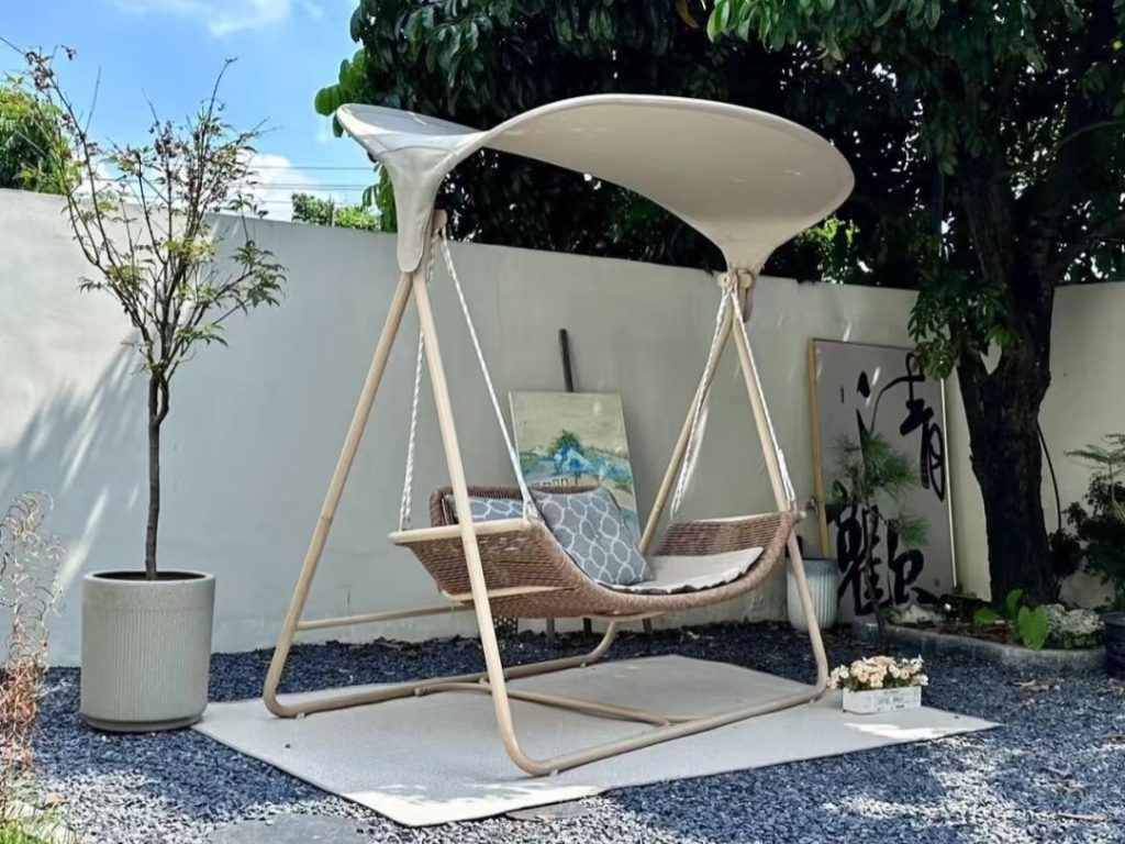 outdoor swing chair​-6-canopy