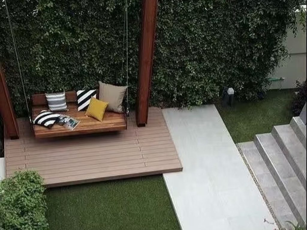 outdoor swing chair​-9-Aluminum alloy fixed stand