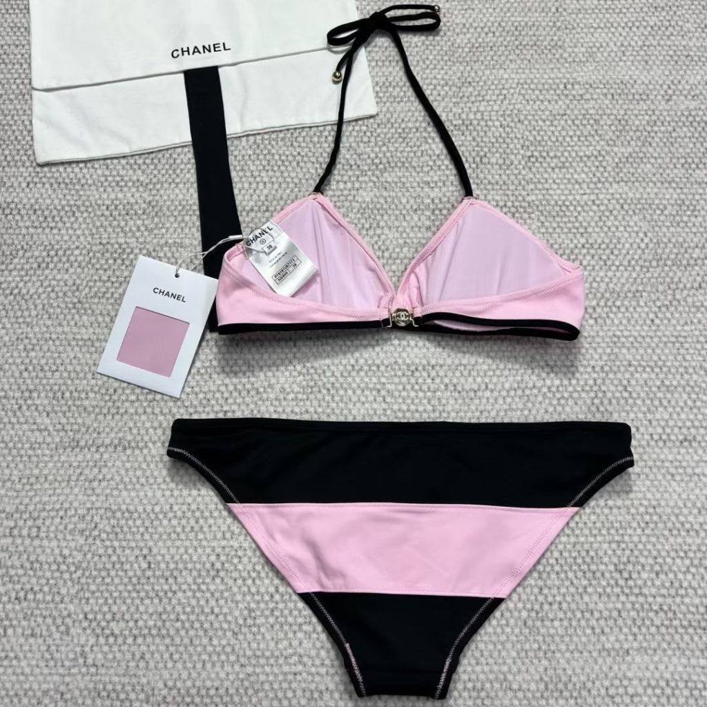 Help me rank these 15 pink bikinis! which would you wear to coachella? 40 pink bikini-39-Chanel coco beach