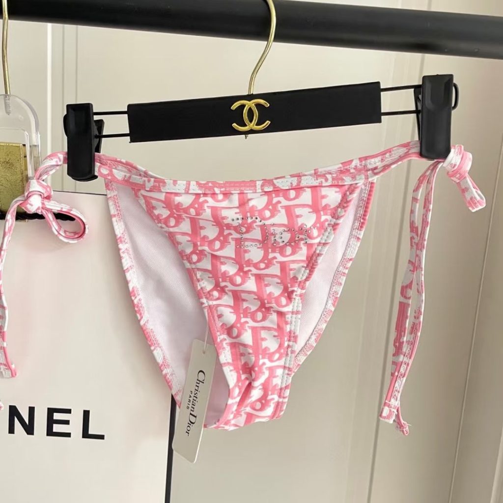 Help me rank these 15 pink bikinis! which would you wear to coachella? 42 pink bikini-41-Dior monogram print