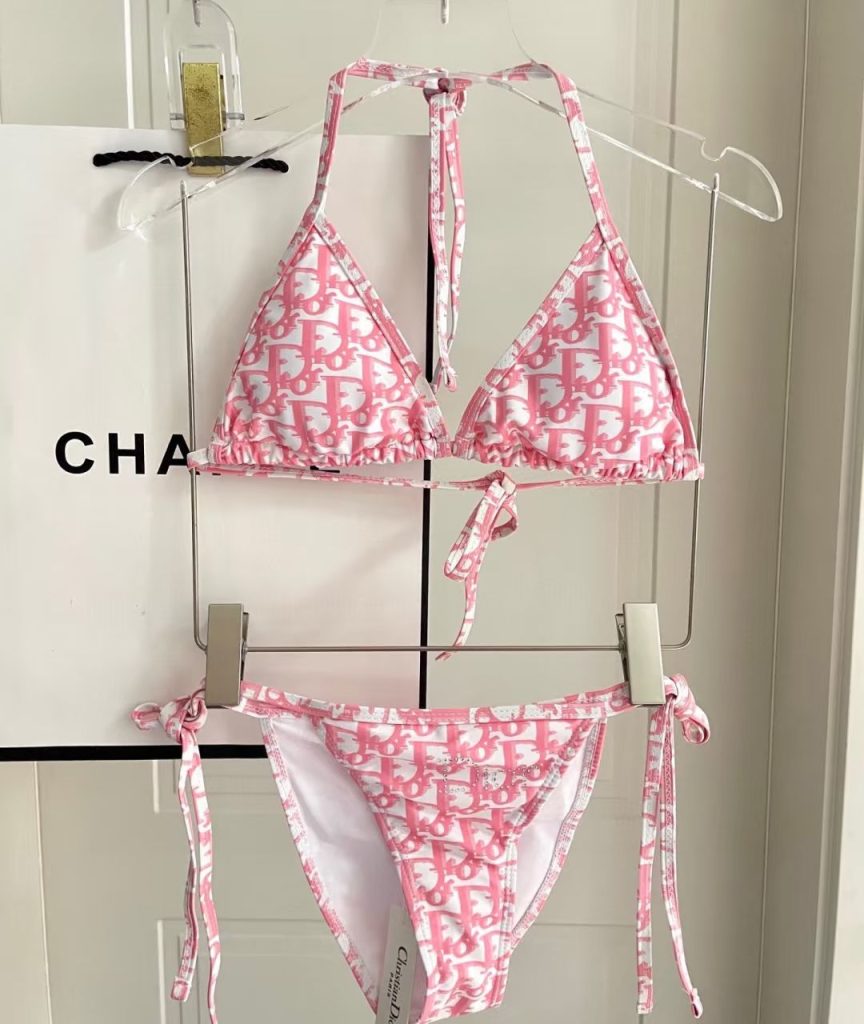 Help me rank these 15 pink bikinis! which would you wear to coachella? 44 pink bikini-43-Dior monogram print
