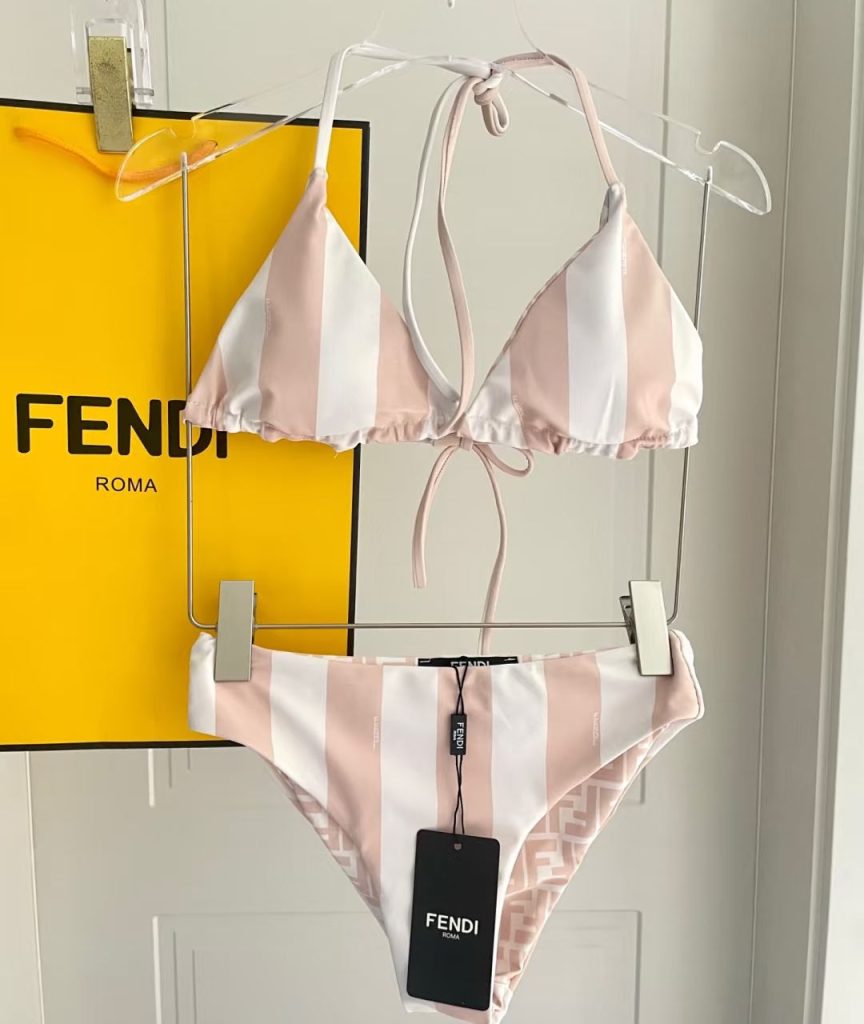 Help me rank these 15 pink bikinis! which would you wear to coachella? 51 pink bikini-51-Fendi candy striped