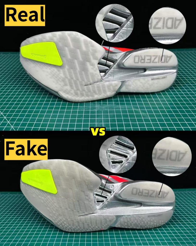 SPOTTING fake reps shoes: 7 Essential Tips You Need To Know 20 Reps shoes-19-Adidas Adizero Adios Pro 4 Real vs Fake