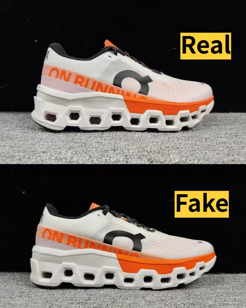 SPOTTING fake reps shoes: 7 Essential Tips You Need To Know 26 Reps shoes-25-On Cloudmonster 2 Real vs Fake