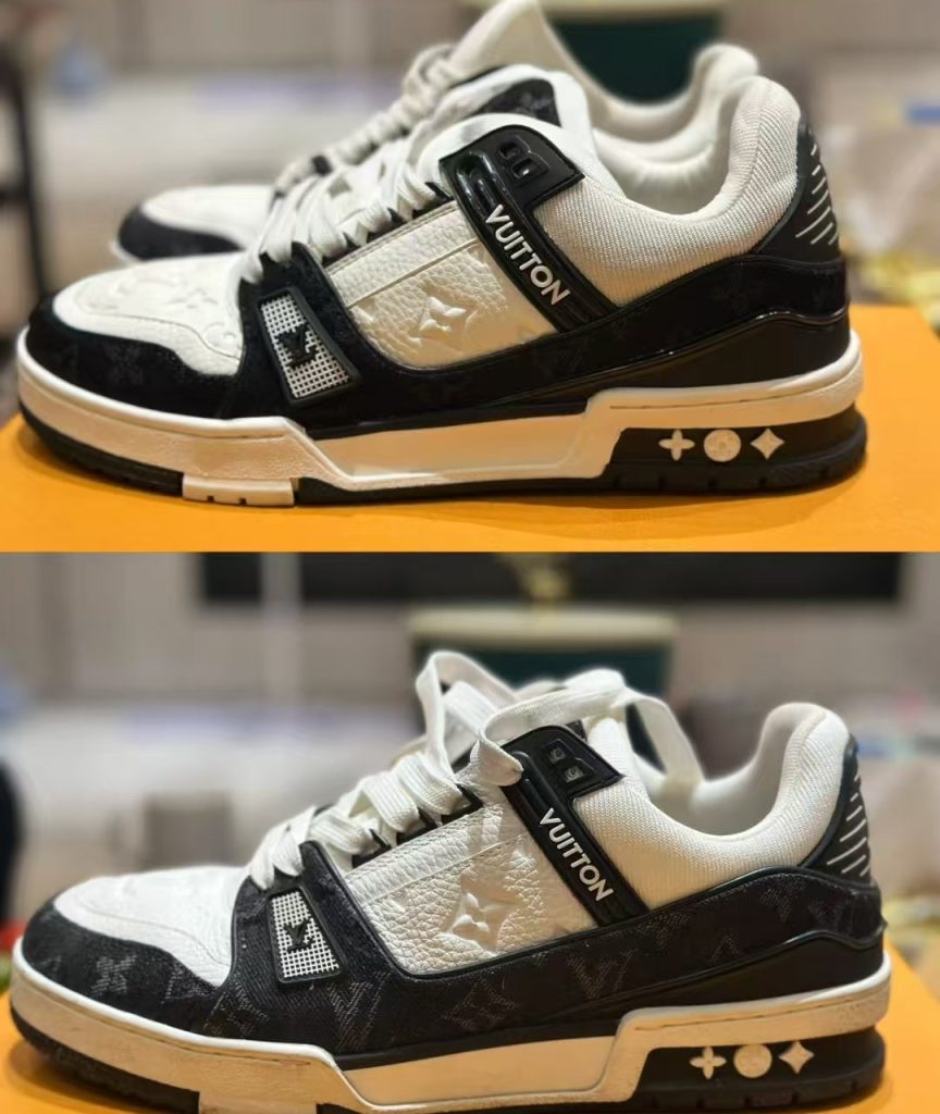 SPOTTING fake reps shoes: 7 Essential Tips You Need To Know 4 Reps shoes-3-Louis Vuitton Trainer
