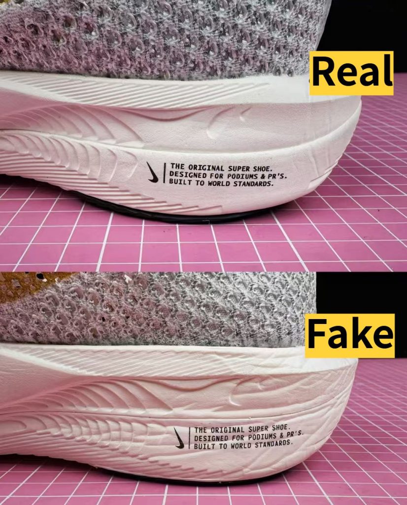 SPOTTING fake reps shoes: 7 Essential Tips You Need To Know 36 Reps shoes-35-Nike Vaporfly 3 Real vs Fake