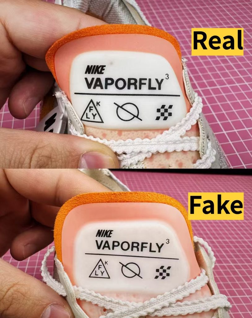 SPOTTING fake reps shoes: 7 Essential Tips You Need To Know 38 Reps shoes-37-Nike Vaporfly 3 Real vs Fake