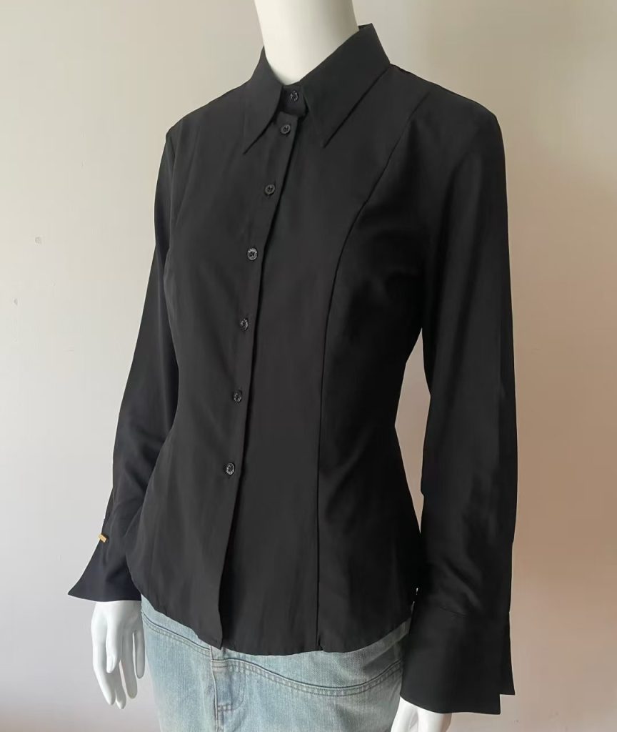 black blouse​-41-vintage fendi