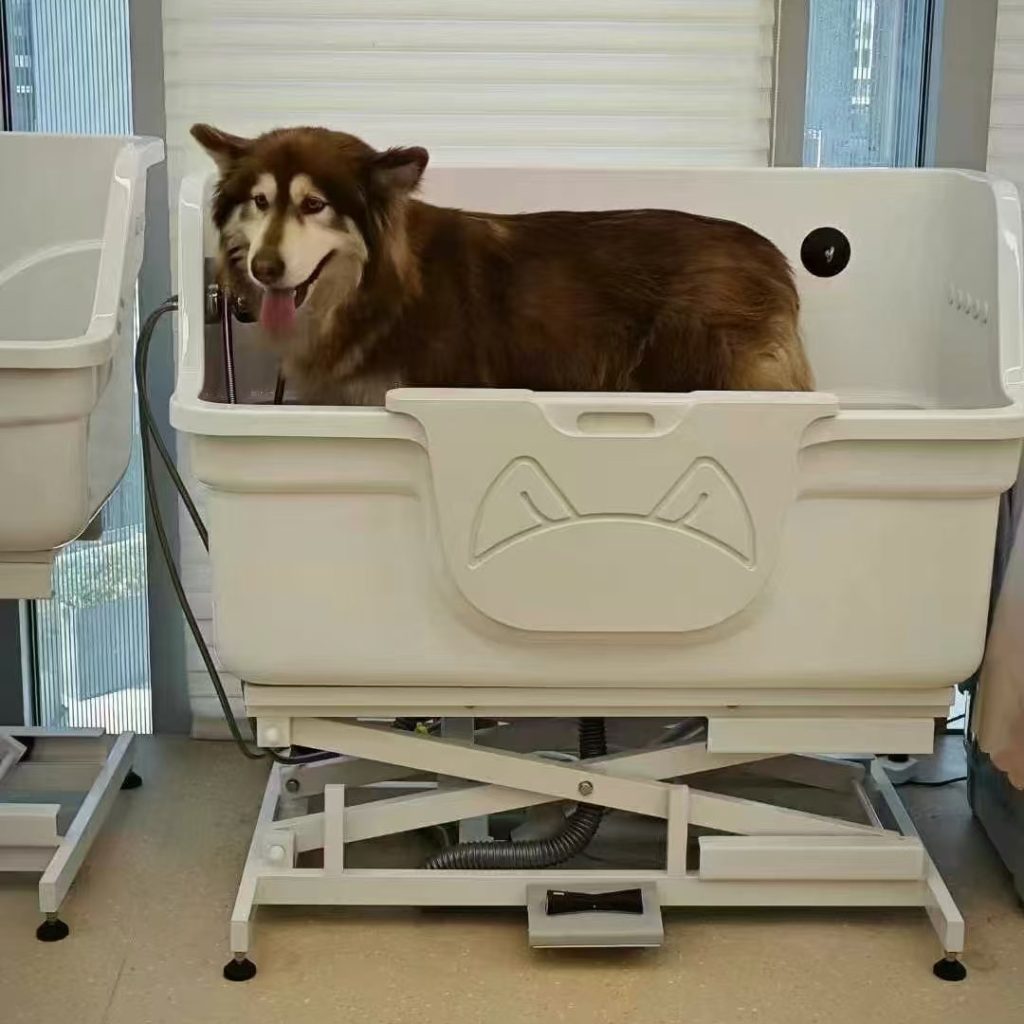dog bath tub-19-Electric lift acrylic