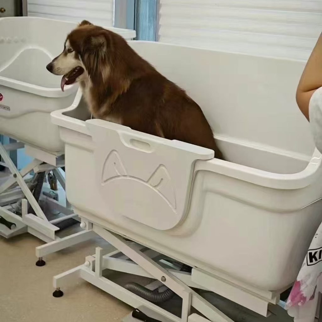 dog bath tub-20-Electric lift acrylic