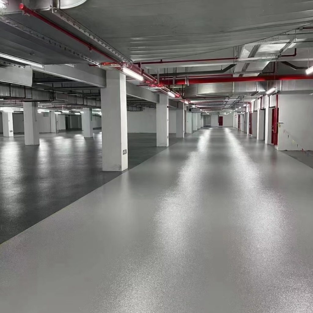 polyaspartic garage floor coating​-2-underground garage