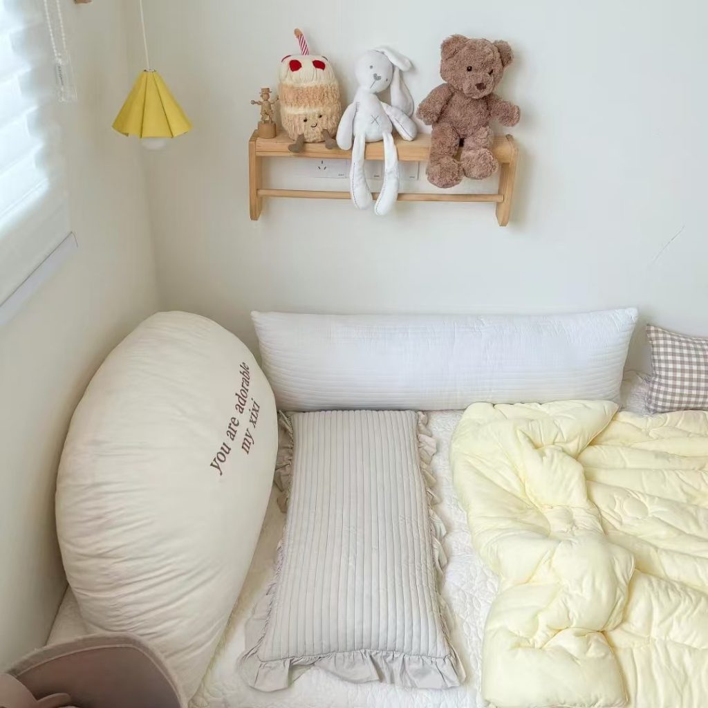 twin bed on the floor​-13