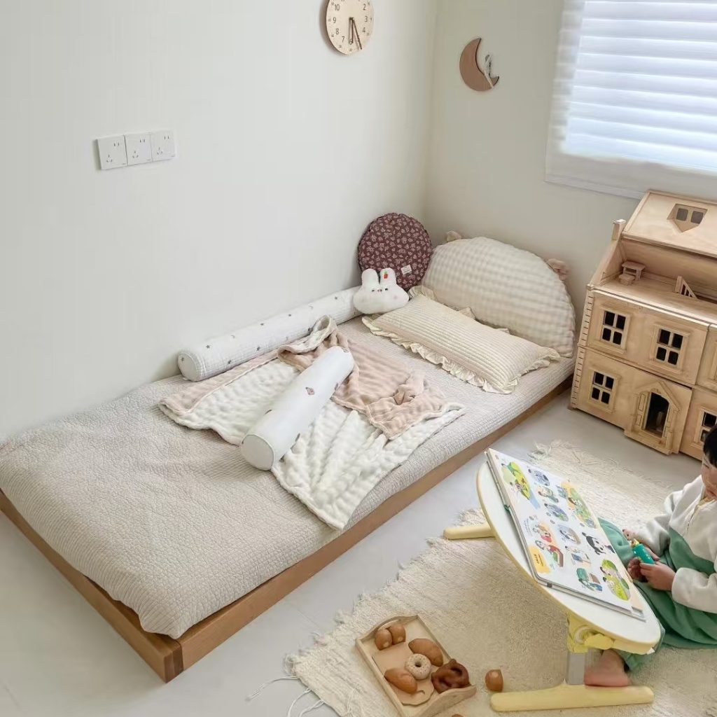 twin bed on the floor​-16